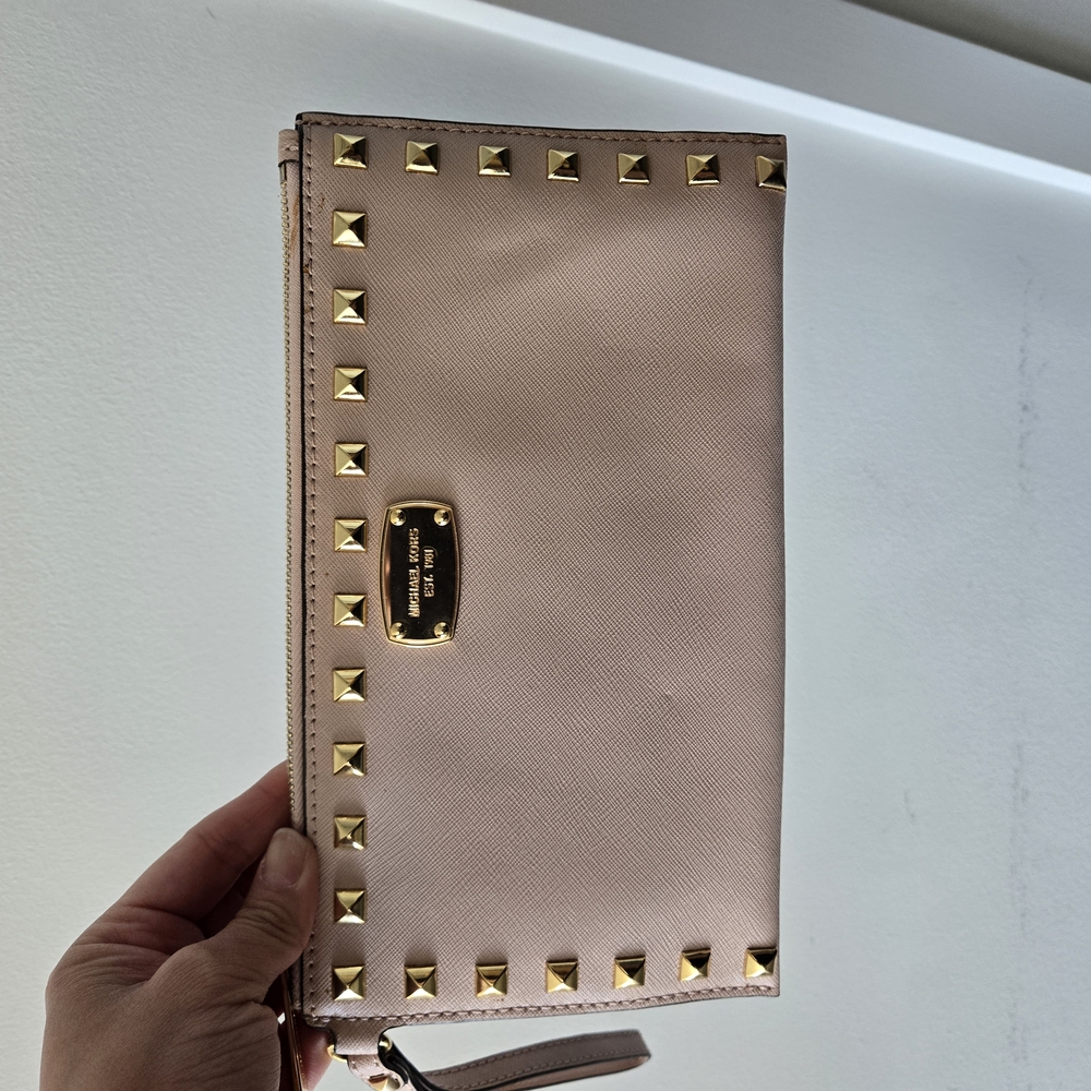Studded Pink Clutch
